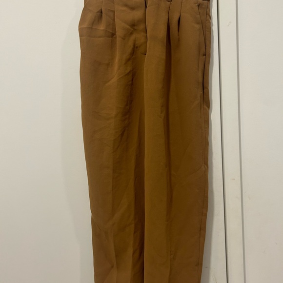 Tan pleated pants - Picture 5 of 7